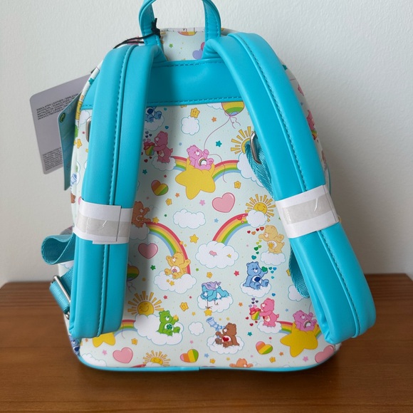 Loungefly 40th Anniversary Care Bears Rainbow Mini Backpack New One Size - Picture 4 of 12